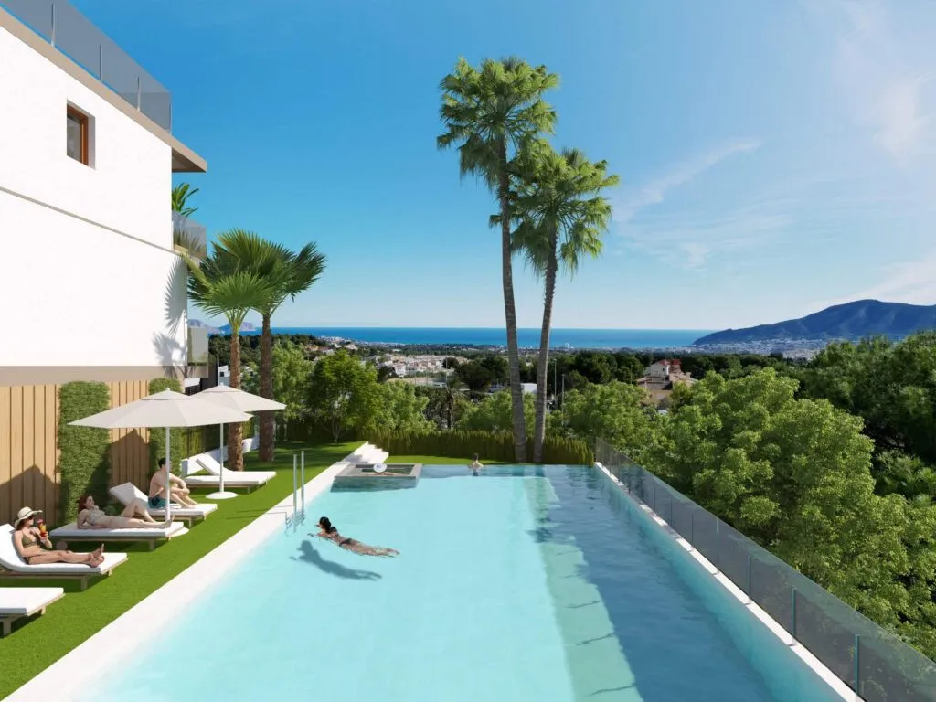 Nieuwbouwvilla's met zeezicht en dakterras in La Nucía, foto 2