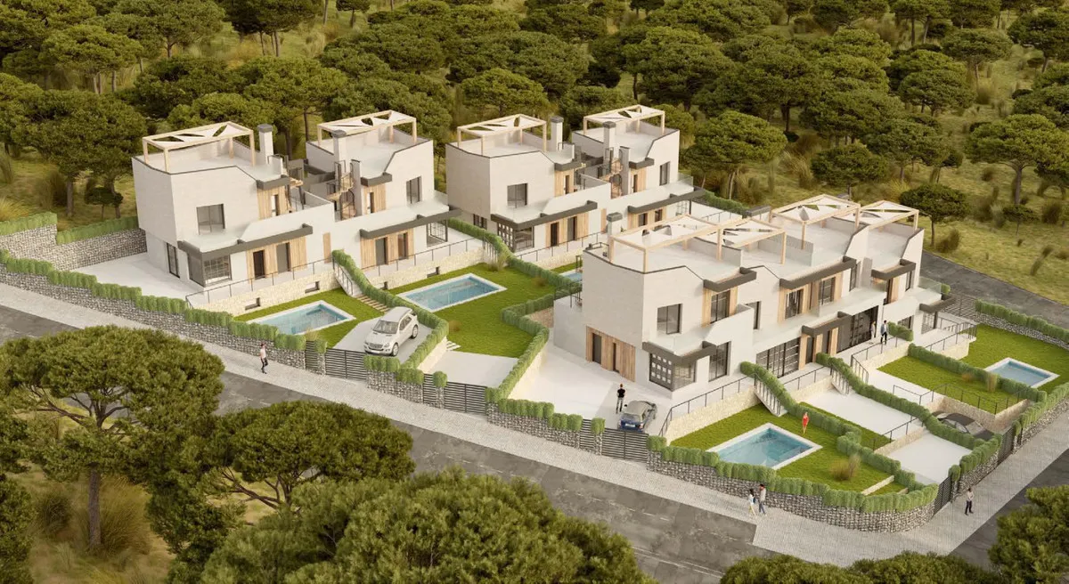 Nieuwbouwvilla's met privézwembad en zeezicht in Polop, foto 1