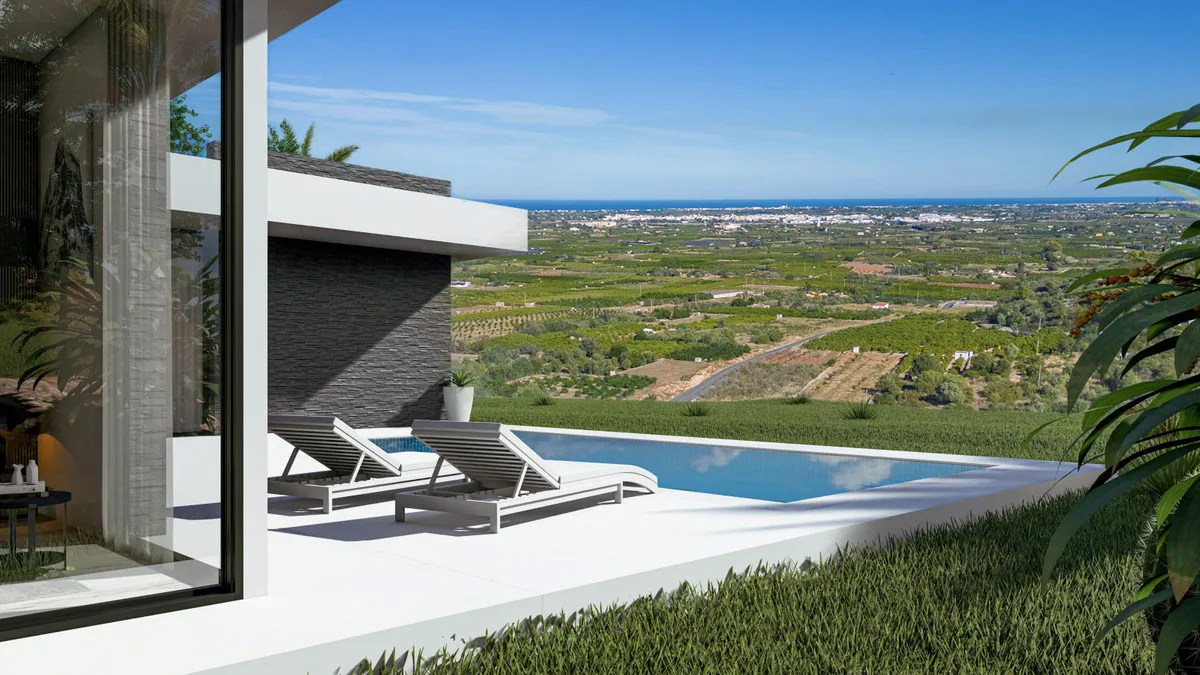 Nieuwbouwvilla met privézwembad en zeezicht in Pedreguer, foto 2