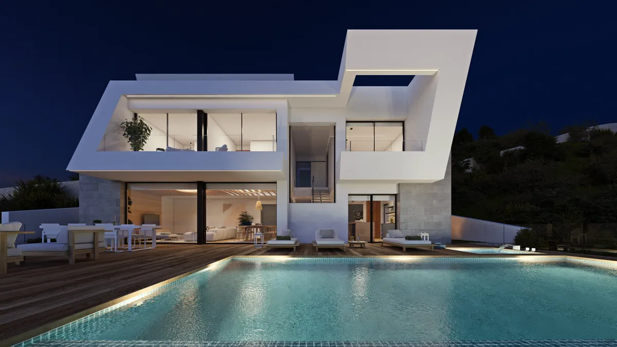Nieuwbouwvilla met zeezicht en privézwembad in Benitachell, foto 1