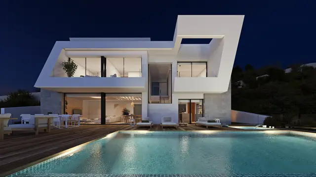 Nieuwbouwvilla met zeezicht en privézwembad in Benitachell, Cumbre del Sol, el Poble Nou de Benitatxell/Benitachell