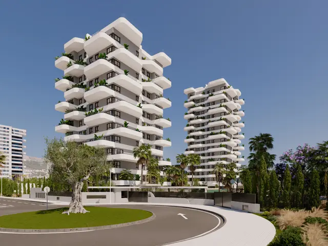 Nieuwbouwappartementen met zeezicht en zwembad in Calp, Calp