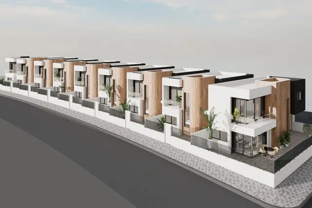 Nieuwbouwrijwoningen met privézwembad en zeezicht in Águilas, Águilas