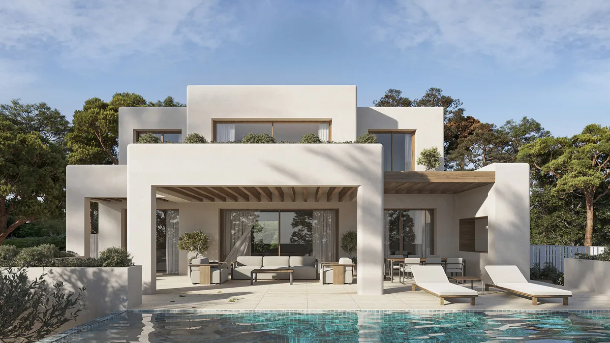 Nieuwbouwvilla met privézwembad en zeezicht in Calp, foto 1