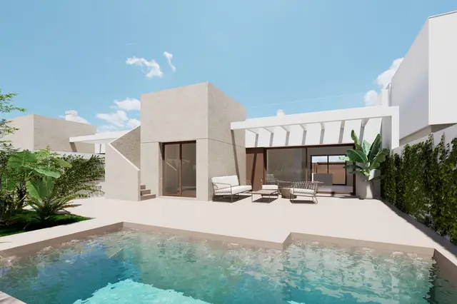 Nieuwbouwvilla's met privézwembad bij de golfbaan in Los Alcázares, Los Alcázares