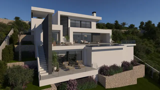 Nieuwbouwvilla met privézwembad en zeezicht in Benitachell, Cumbre del Sol, el Poble Nou de Benitatxell/Benitachell