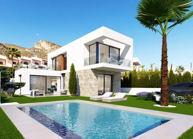 Nieuwbouwvilla met privézwembad en tuin in Finestrat, Finestrat
