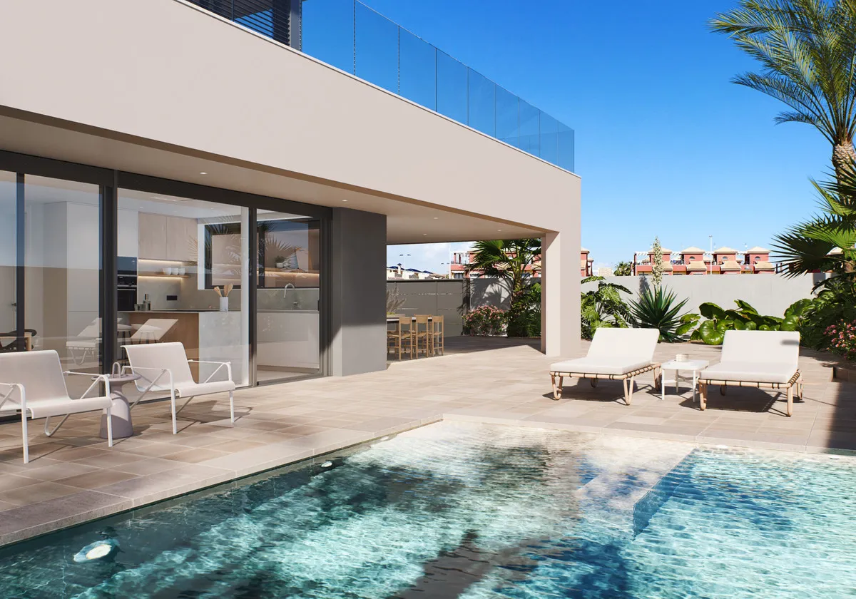 Nieuwbouwvilla met privézwembad en zeezicht in Pilar de la Horadada, foto 2