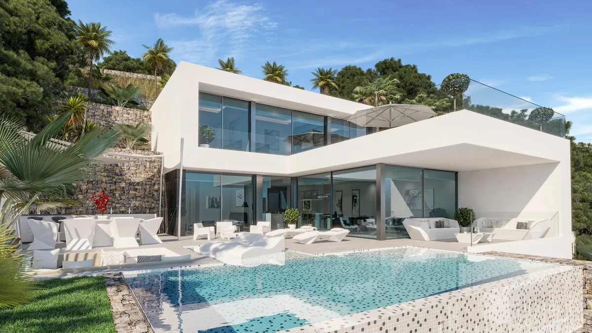 Nieuwbouwvilla met privézwembad en zeezicht in Calp, foto 1
