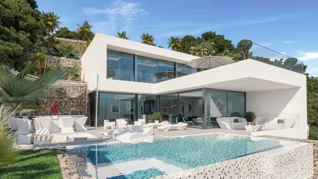 Nieuwbouwvilla met privézwembad en zeezicht in Calp, Calp