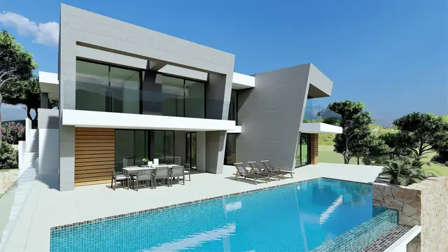 Nieuwbouwvilla met zeezicht en privézwembad in Benitachell, Cumbre del Sol, el Poble Nou de Benitatxell/Benitachell