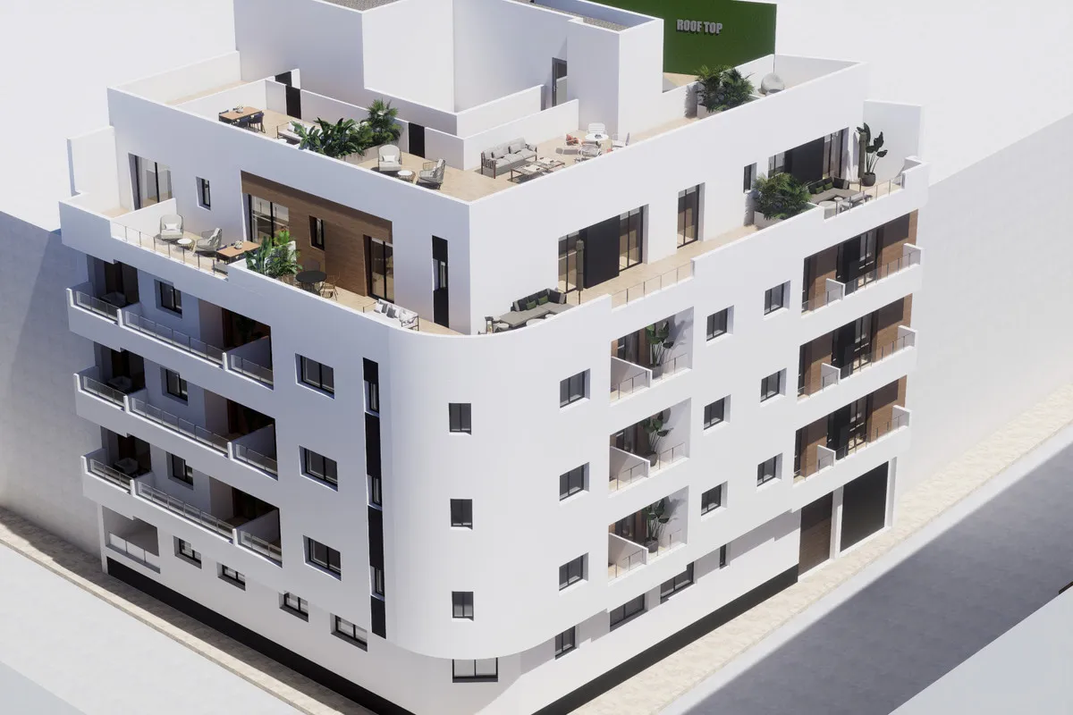Nieuwbouwappartementen met dakterras en lift in Torrevieja, foto 1